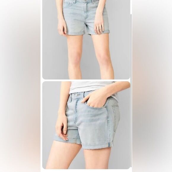 Gap 1969 Sexy‎ Boyfriend Denim Jean Shorts 27P bleached vintage blue 70s 60s NWT - Picture 8 of 15